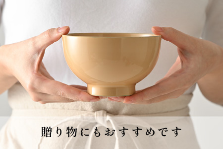 日常使いに最適な木製100%天然漆の汁椀「漆琳堂の真塗り椀」/ 赤 赤