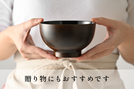 2種の塗りが珍しい特別なお椀「漆琳堂の内塗り椀」 / 赤×赤 赤×赤