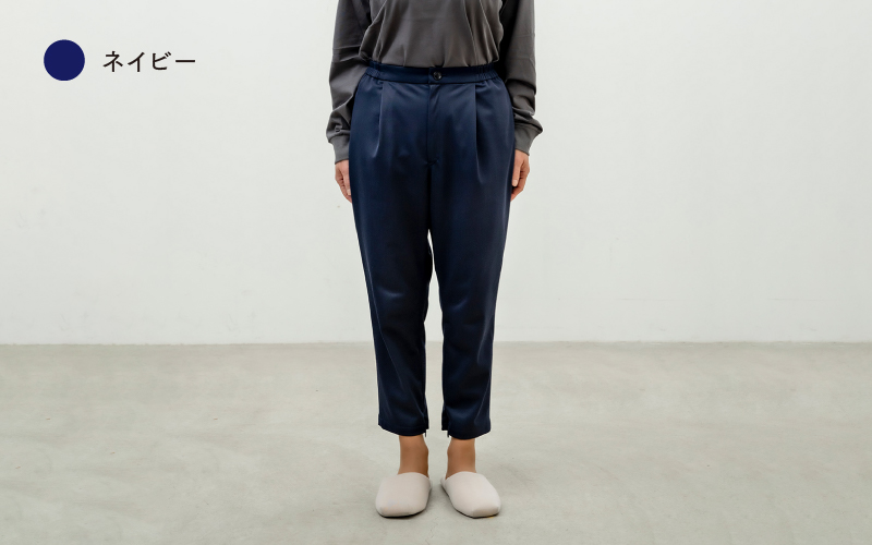 テーパードクロップドパンツ  ネイビーS / keamu ネイビー S
