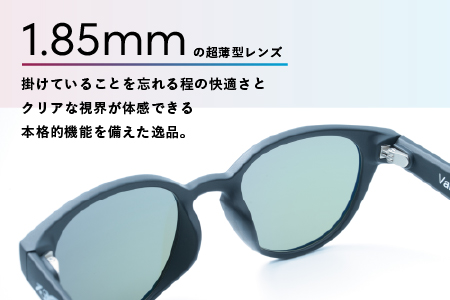 鯖江で作るガラス偏光サングラス 136-Glass VARUNA パープルミラー/マットブラック パープルミラー/マットブラック