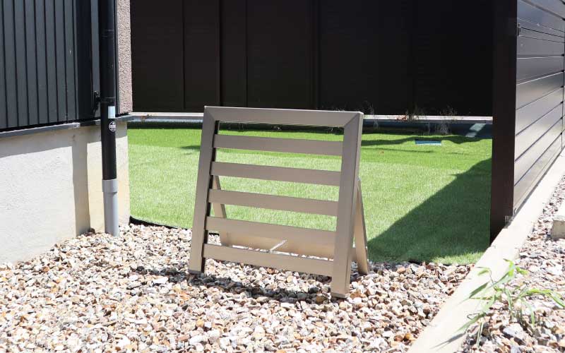 簡易フェンス ボーダータイプ/家まわり防犯･侵入防止柵 ブラック ブラック