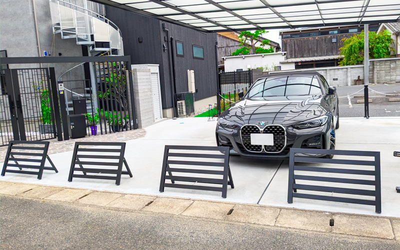 簡易フェンス ワイドボーダータイプ/家まわり防犯･侵入防止柵 ブラック ブラック