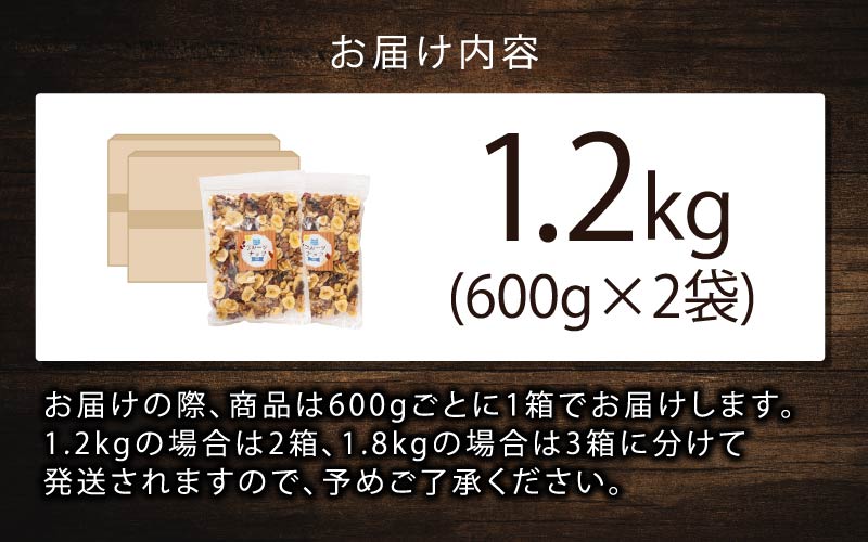 8種のフルーツナッツ600g×2袋（計1.2kg） 600g×2袋（計1.2kg）