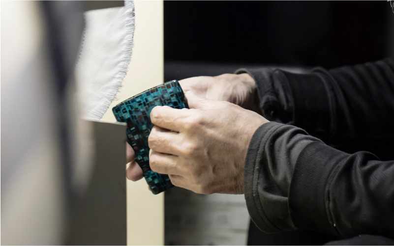 ＜KISSO＞Pendant Glass Holder Square　ミルキーホワイト ミルキーホワイト