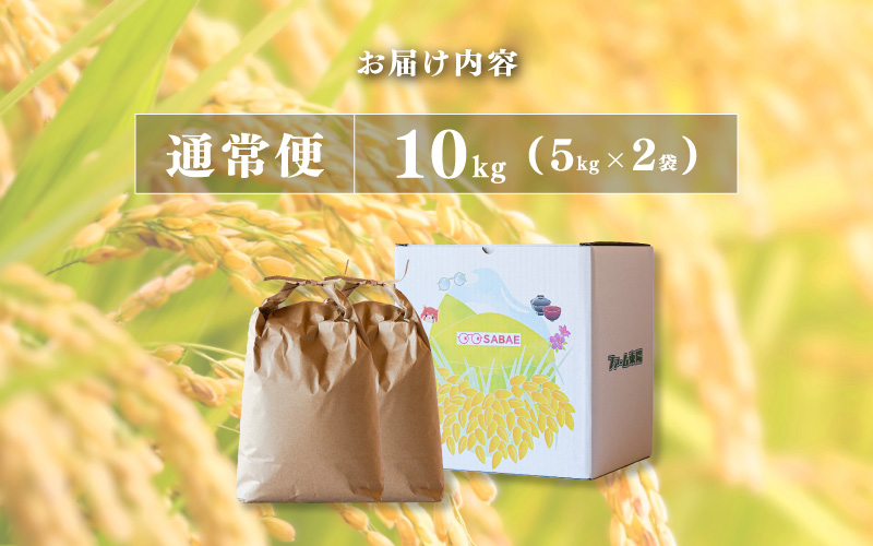 【数量限定！40袋限定販売！！】令和7年産　ハナエチゼン　通常便（1回配送）計10kg（5kg×2袋） 通常便（1回配送）計10kg（5kg×2袋）