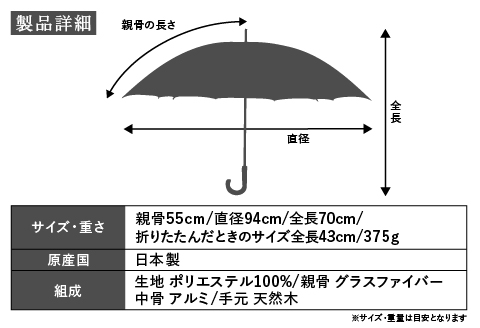 漆宵傘（しつよいかさ） ブラック ブラック