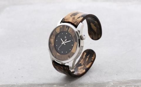 『IGATTA COLLETTI☆ バングルウォッチ・メンズ』 ゴールドモザイク ゴールドモザイク