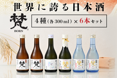 世界に誇る日本酒！梵4種セット 6本セット 6本セット