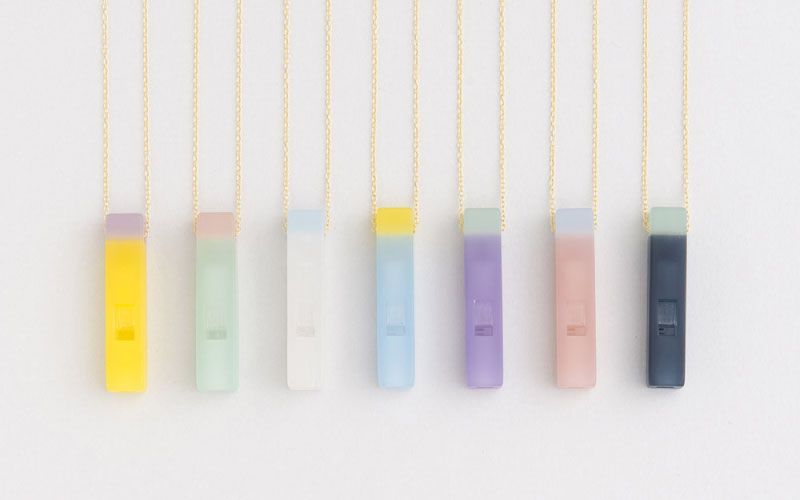 防災・防犯用 笛『effe（エッフェ）～candy～』ブルー×イエロー ブルー×イエロー