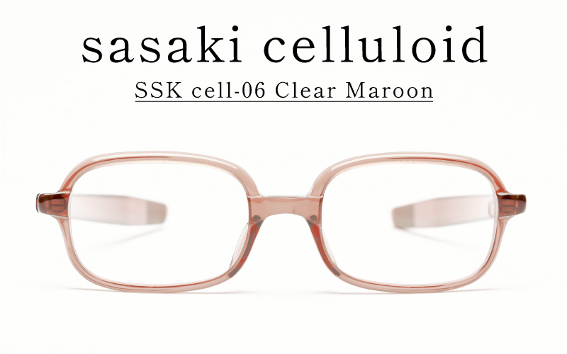 SSK cell-06 セルロイドフレーム　Clear Maroon Clear Maroon