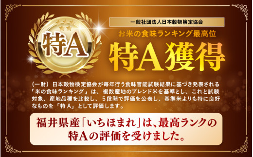 【令和7年産】いちほまれ 真空パック 精米 300g×6個 計1.8kg《ギフトにもおすすめ！化粧箱入り》／ 福井県産 ブランド米 白米 2合 [aw003-a013]