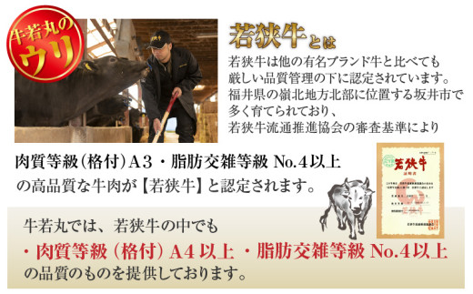 【偶数月定期便6回コース】若狭牛 特選和牛セット ／ 国産 牛肉 焼肉 モモブロック ステーキ しゃぶしゃぶ すき焼き ブランド牛 贅沢  A4 A5 ギフト [aw009-r001]