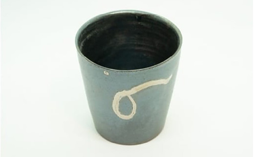 【青ノ木窯】銀彩フリーカップ [aw008-a003]