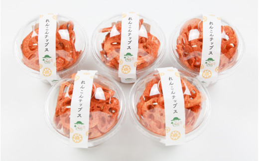 【極厚】堅あげ！れんこんチップス 5カップ ／ 腸活 お菓子 チップス れんこん 小分け おすすめ サクサク [aw056-a016]