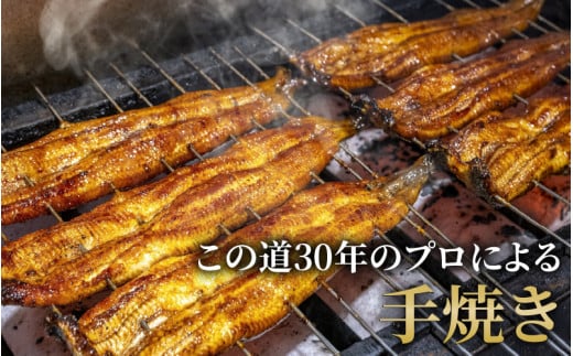 国産 活うなぎ蒲焼 有頭 約270gを2尾（計540g）2～4人前《ご寄付後、発送直前に1つ1つ手焼き！》【年内発送受付12月15日まで】／ 高級 特大 ウナギ 老舗魚屋 タレ レンジ 温めるだけ 簡単 土用の丑 うな重 うな丼 自家製タレ付 [aw072-b001]