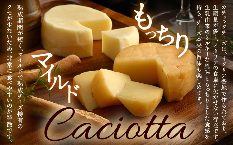 100％県産生乳！イタリア出身の職人が作るカチョッタチーズ2種（プレーン、燻製） [aw128-a005]
