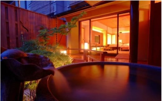 グランディア芳泉【離れ ゆとろぎ亭 露天風呂付客室】1泊2食付き ペア宿泊券（2名様分） ／ 旅行 チケット 温泉 北陸 あわら温泉 冷蔵庫インクルーシブ 和モダンリゾート グランディア あわら [aw014-o001]