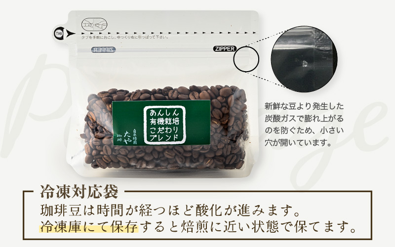【粉タイプ】【定期6回】あんしん有機栽培こだわりブレンド300g×6（計1800g） [aw057-c002_01]