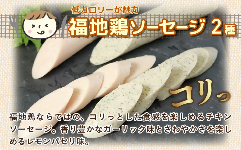 福井ブランド「福地鶏」詰め合わせ 5種 ＜燻製モモ・ハム・ウインナー・ソーセージが色々楽しめるお肉セット＞ ／ 鶏肉 チキン おつまみ 朝食 アウトドア ギフト 贈答 [aw036-a011]