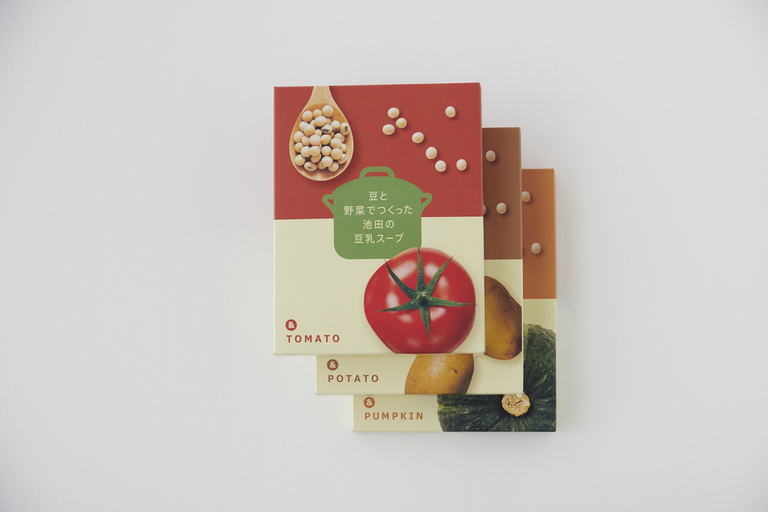 池田の大豆と国産野菜を使用した豆乳スープ６箱セット