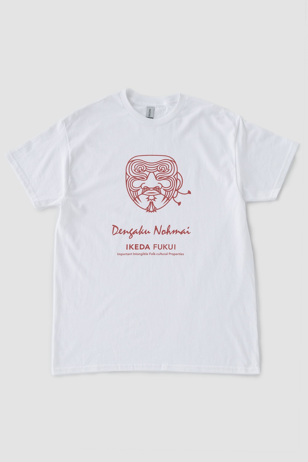 池田の伝統行事「田楽能舞」Tシャツ　【白色　Mサイズ】