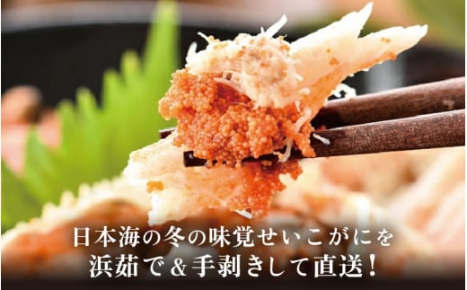  せいこがに 甲羅盛り 4杯「この道50年の職人が選ぶ！」海の宝石箱【ずわいがに 雌】 [e04-b800] 