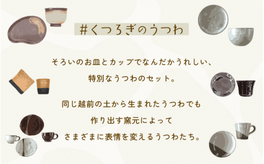 【越前焼】柳瀬陶房 飴釉 お皿とカップ「くつろぎのうつわ」【福井県 伝統工芸品 マグカップ さら セット 陶器 陶磁器 カップ 小皿】 [e25-a011]