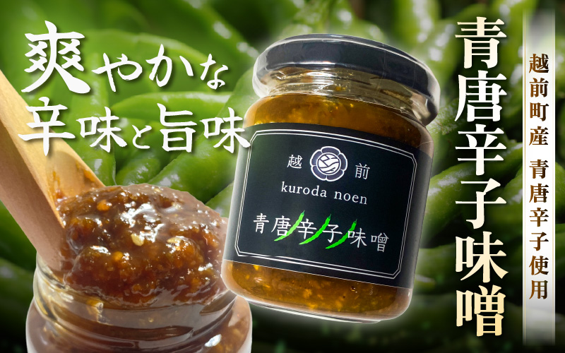 クロダ農園直送！国産 青唐辛子 味噌 140g×3個 おかず味噌 [e62-a004]