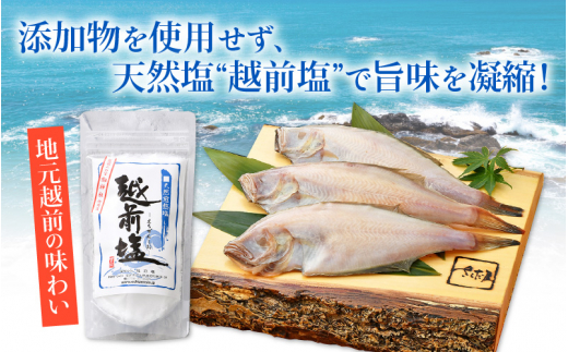 干物 セット 赤がれい 一塩干し 大サイズ （1尾 × 3パック入り）1尾約170g【福井県産 赤カレイ 小分け 個包装 詰め合わせ 保存料・着色料 無添加】 [e04-a091]
