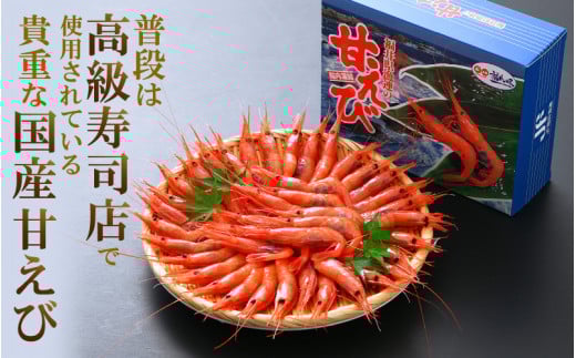甘えび 大サイズ70～80尾 1kg （500g × 2箱） 船内凍結 福井県沖から直送！鮮度と旨味に自信あり【 福井漁連 ブランド品 甘エビ あまえび 1キロ 】 [e12-a041]