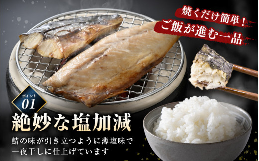 食べやすい魚！骨取り 鯖の一夜干し 約1kg（半身7切）網元漁師「福丸」厳選！ 【さかな サバ さば おかず グルメ 小分け 冷凍 個包装 惣菜 魚介類 海鮮 焼魚 バーベキュー】 [e15-a024]
