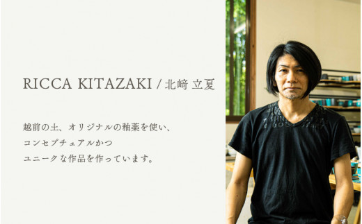 【越前焼】ワインカップ RICCA KITAZAKI【ビール 酒 コップ カップ マグカップ 食器 ギフト うつわ 電子レンジ 食洗機 工芸品 陶芸作家 陶器】 [e25-a036]