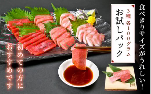 生 本マグロ まぐろ三昧 おためし セット 合計 約300g「大トロ・中トロ・赤身」各 約100g（計3柵） 【本まぐろ マグロ まぐろ 大とろ 中とろ 冷蔵 お取り寄せ グルメ】 [e04-a083]