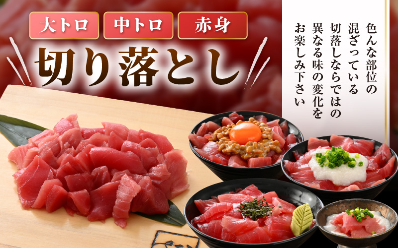 【訳あり】国産 生本まぐろ 切落し 200g（冷蔵）【本まぐろ マグロ まぐろ 鮪 大トロ 中トロ トロ 赤身 食べ比べ 海鮮 刺身 冷蔵 不揃い お取り寄せ グルメ】 [e04-a114]