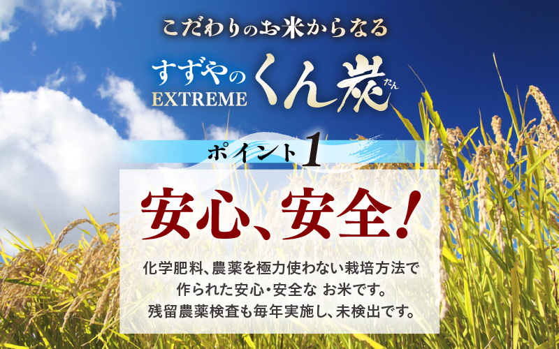 EXTREME くん炭 20L × 1箱（4kg以上）【もみがら燻炭 国産 福井県越前町産 100% くんたん 土壌改良 家庭菜園でも使い勝手の良い もみ殻燻炭 籾殻 園芸 資材 うるち米もみがらくん炭 野菜 やさい作り 畑】 [e35-a042]