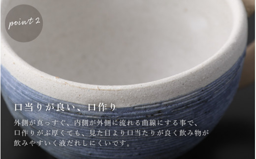 【越前焼】マグカップ・プレート 2点 セット 踏青舎【コップ スープマグ 食器 マット ホワイト ブルー ギフト うつわ 電子レンジ 食洗器 SDGs 工芸品 伝統工芸士 】 [e61-a001]
