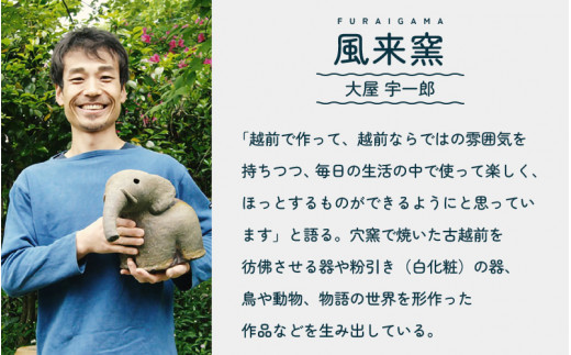 【越前焼】風来窯 雪イッチン紋 お皿とカップ「くつろぎのうつわ」【福井県 伝統工芸品 マグカップ さら 可愛い 伝統工芸士 陶器 陶磁器 湯呑み 小皿】 [e25-b016]