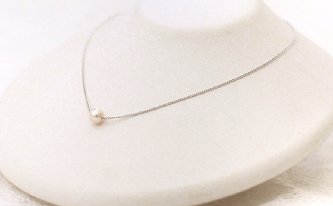 若狭パール 艶々あこや真珠　至宝の7mm一粒ペンダント C