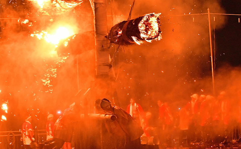 若狭おおい スーパー大火勢 松明席券 １名分 火祭り 花火 有料席 券 福井県 おおい町
