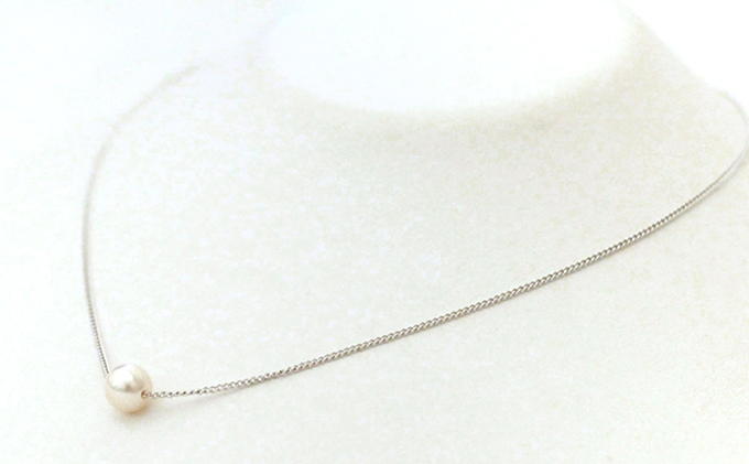 若狭パール 艶々あこや真珠　至宝の7mm一粒ペンダント C