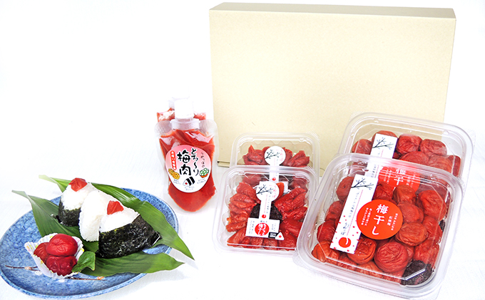 うめっぽの梅干いろいろセット　福井県おおい町産梅使用