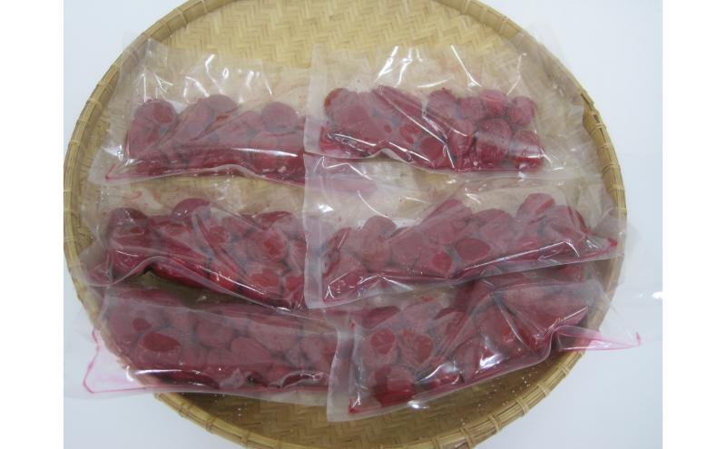 若狭のすっぱい梅干し(品種は新平太夫か福太夫)　訳あり品　(300gを6袋、合計1800g)　シソ漬け 梅 ウメ 若狭町