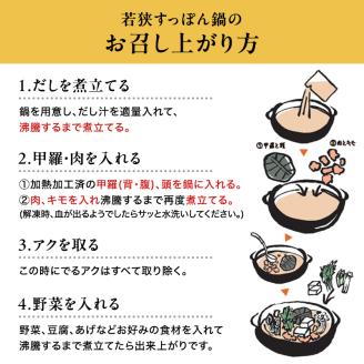 若狭すっぽん鍋セット（1～2人前）