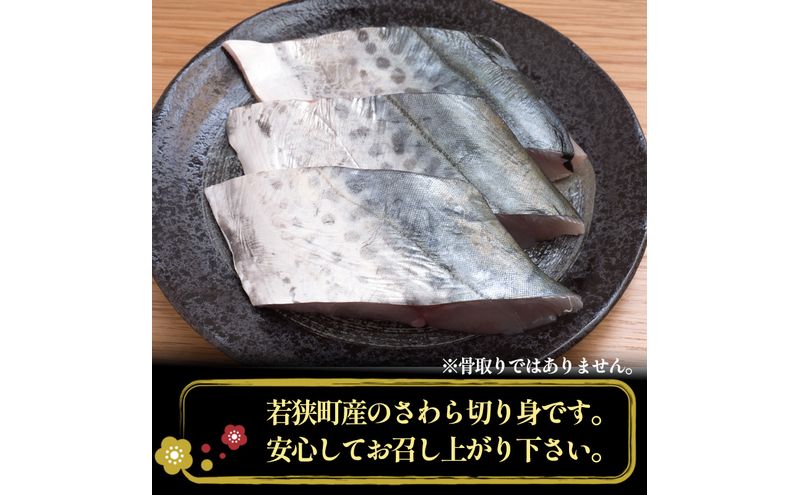 さわら切り身 1kg 真空パック入 魚貝類 加工食品 冷凍 焼くだけ 簡単調理 朝食 朝ごはん お弁当 夕飯 おかず つまみ お酒のあて 福井県 若狭町
