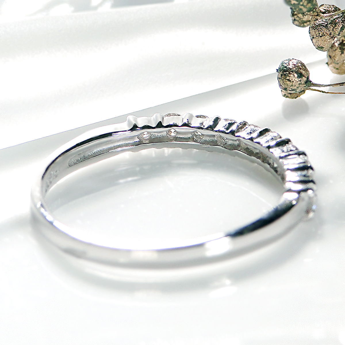 ＜ 甲府ジュエリー ＞Pt ダイヤ（H&C)0.30ct　リング　210117