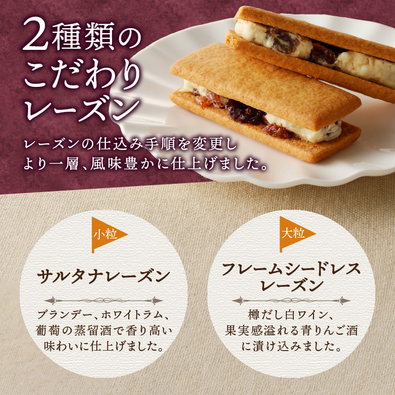 【シャトレーゼ】 山梨県 限定 レーズンサンド 10個 贅沢 2種 レーズン 使用