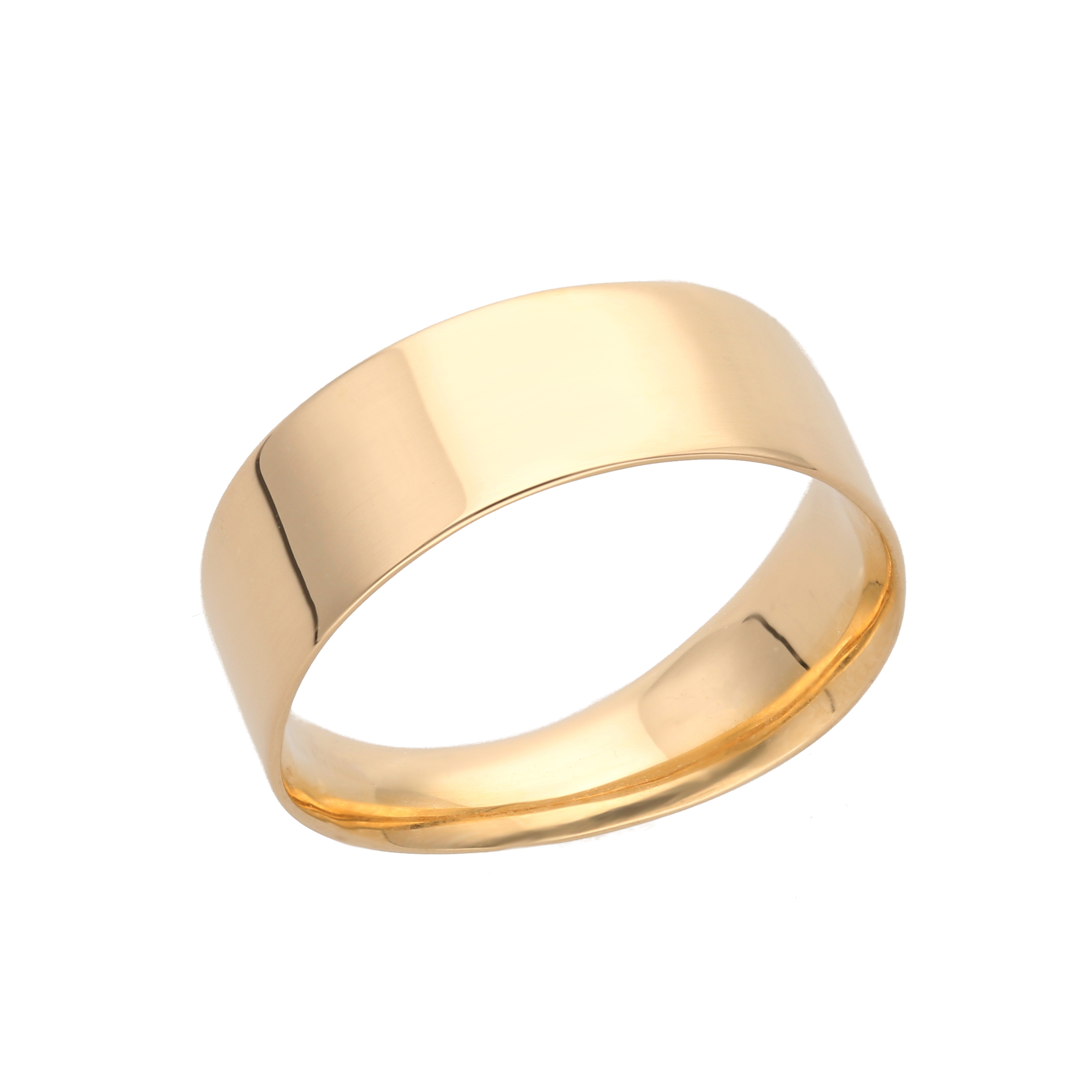 ＜ 甲府ジュエリー ＞K18イエローゴールド シンプルフラットリング 15-5380