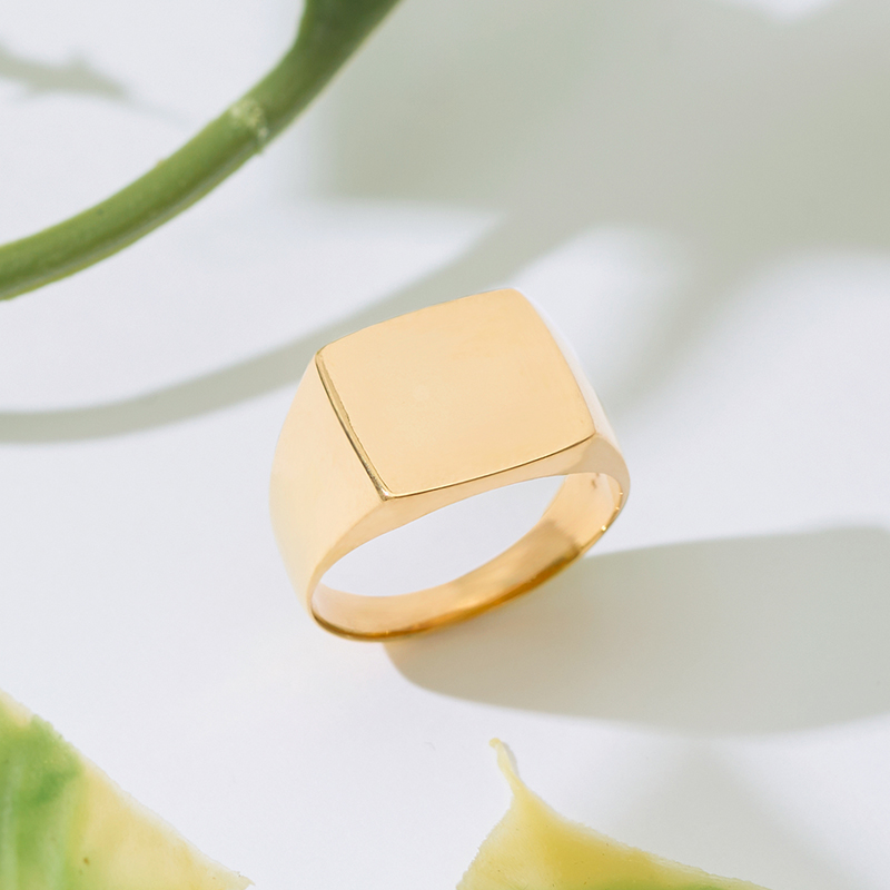 〈 甲府ジュエリー 〉K24 純金シグネットリング 20-4481