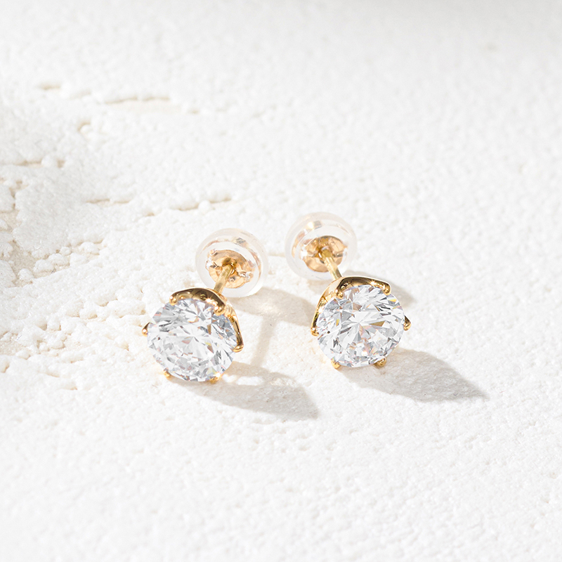 〈 甲府ジュエリー 〉K18 2.0ct ダイヤモンドピアス(鑑定書付) 43-6322