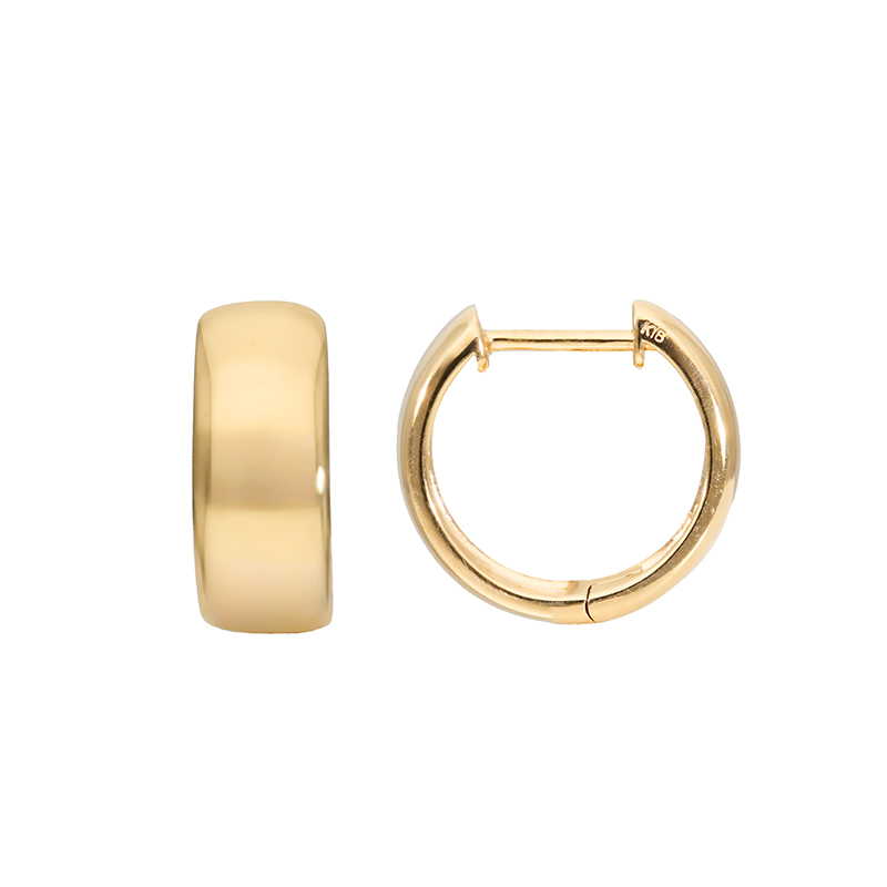 ＜ 甲府ジュエリー ＞K18 シンプルフープピアス 43-6330